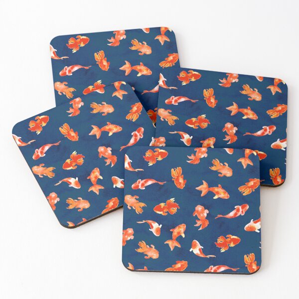 Item preview, Moody Watercolor Goldfish Pond  designed and sold by TigaTiga.