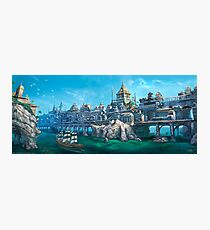 City on the Big Bridge Photographic Print