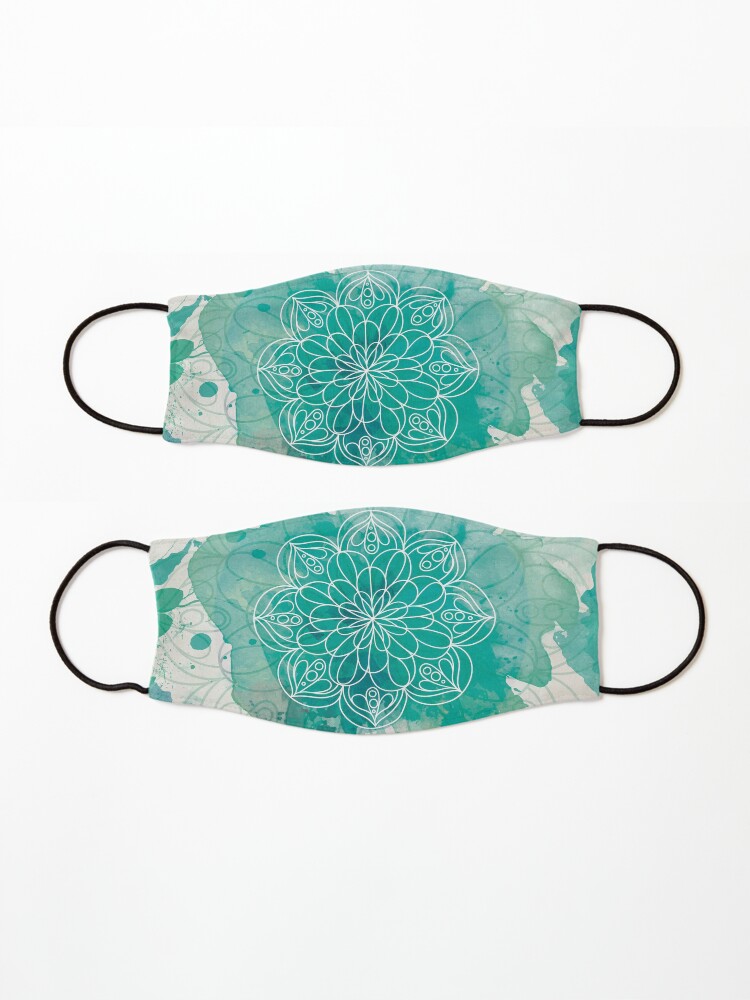 Alternate view of Green mandala Mask