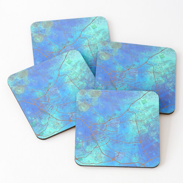 Item preview, Nairobi Kenya Watercolor Street Map Blue Lagoon designed and sold by IvonDesign.