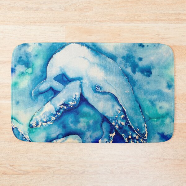 Item preview, Inky Blue Whales designed and sold by Saltyartmia.