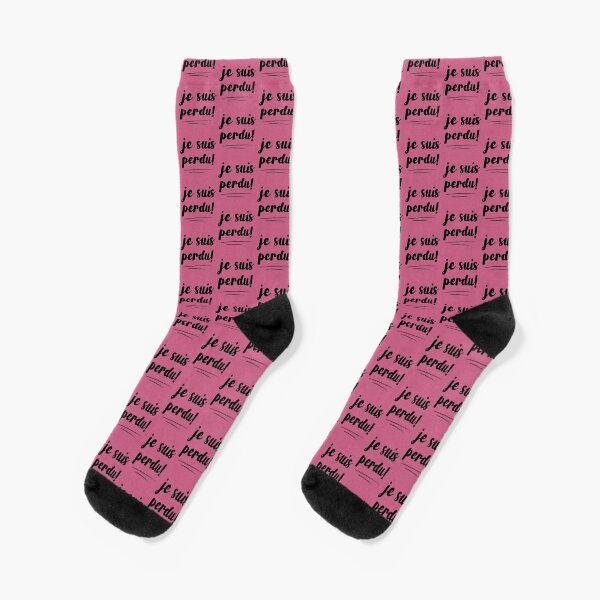 Quebec French Swear Words Socks - Main and Local