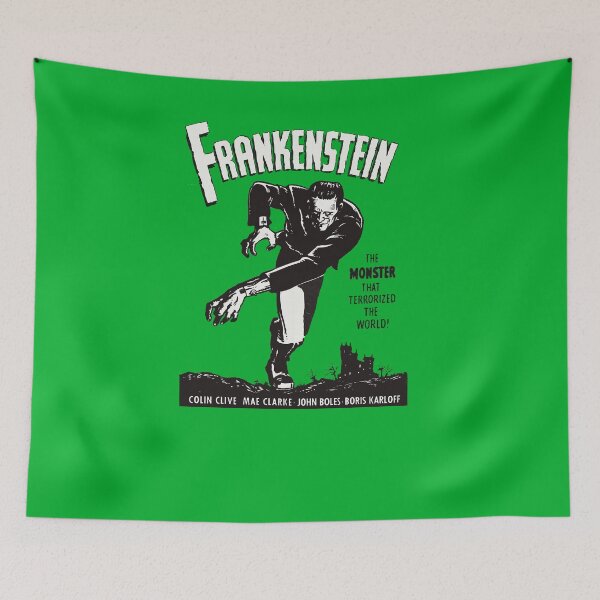 Item preview, Frankenstein Vintage Horror Movie Poster Scary Halloween Monster designed and sold by TopTeeShop.