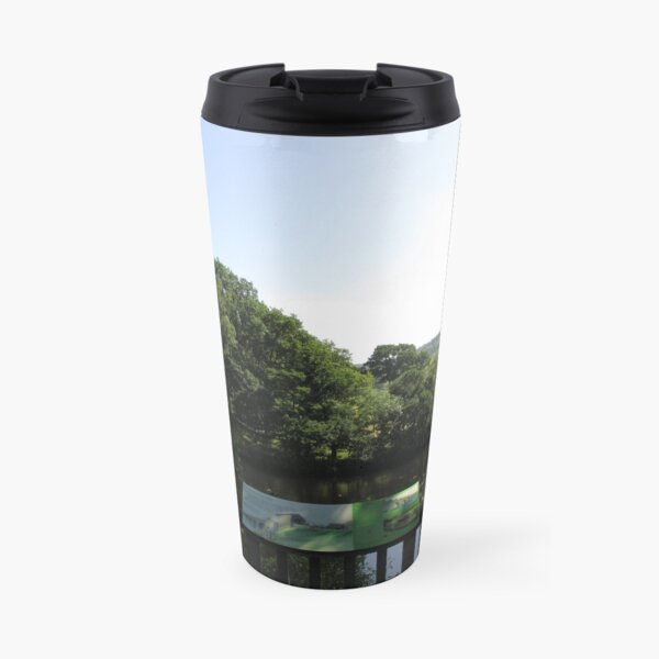 Merch #93 -- Chesters Bridge Board - Distant Shot (Hadrian's Wall) Travel Mug