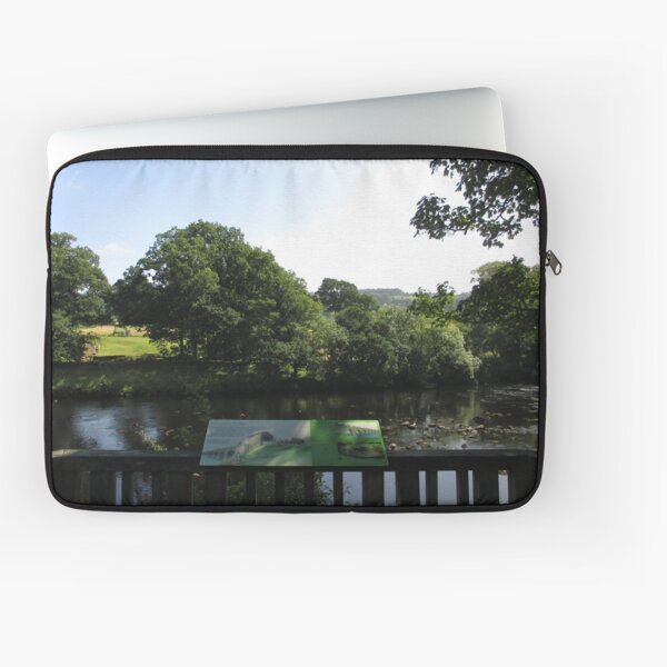 Merch #93 -- Chesters Bridge Board - Distant Shot (Hadrian's Wall) Laptop Sleeve