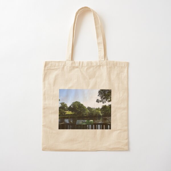 Merch #93 -- Chesters Bridge Board - Distant Shot (Hadrian's Wall) Cotton Tote Bag