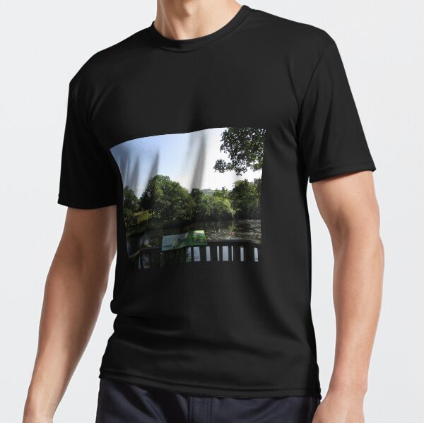 Merch #93 -- Chesters Bridge Board - Distant Shot (Hadrian's Wall) Active T-Shirt