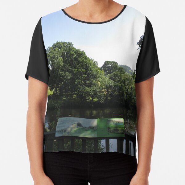 Merch #93 -- Chesters Bridge Board - Distant Shot (Hadrian's Wall) Chiffon Top