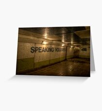 Subway - Speaking Volumes Greeting Card