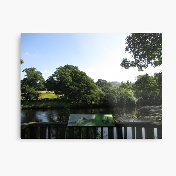 Merch #93 -- Chesters Bridge Board - Distant Shot (Hadrian's Wall) Metal Print