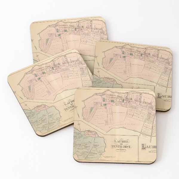 Item preview, Vintage Laurel MD Map (1879) designed and sold by BravuraMedia.