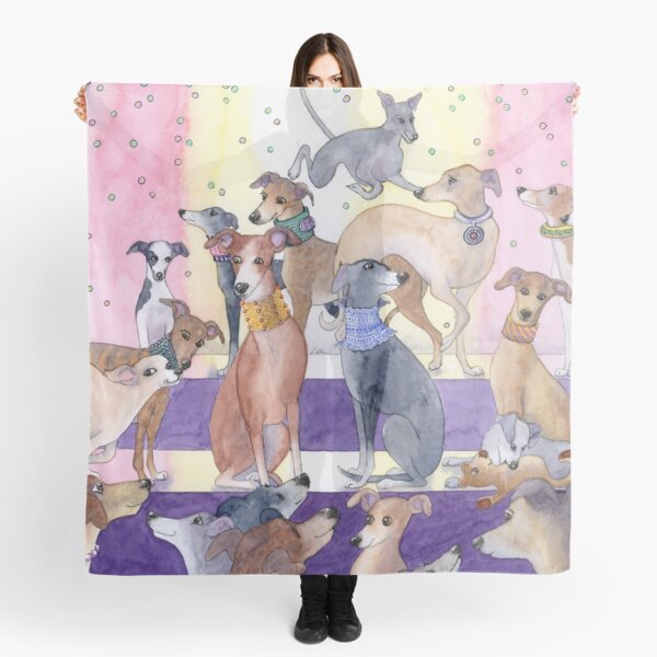 Whippet Silk Scarf