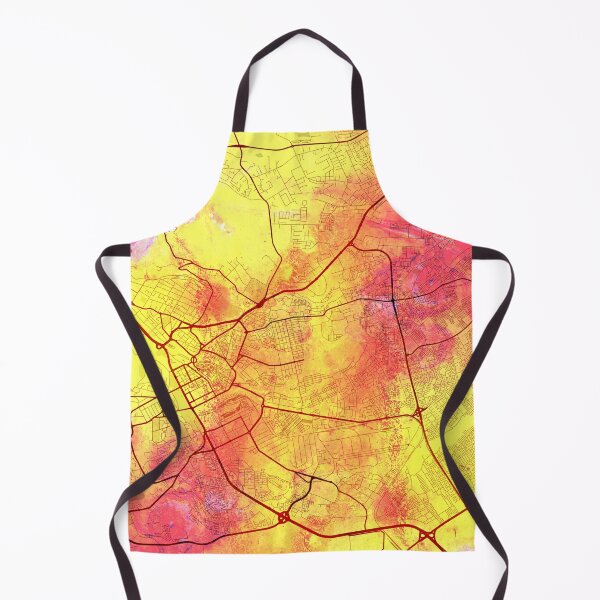 Item preview, Nairobi Kenya Watercolor Street Map Magma Eruption designed and sold by IvonDesign.