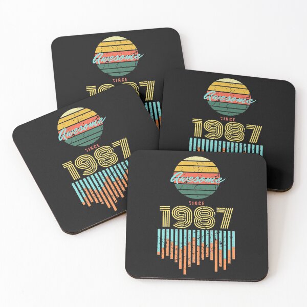 Item preview, Awesome Since 1987 Vintage 33rd Birthday designed and sold by JustMeStore.