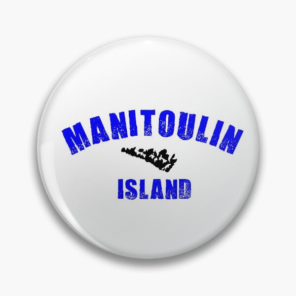 Item preview, Manitoulin Island with distressed font designed and sold by Northern Gravelholics.