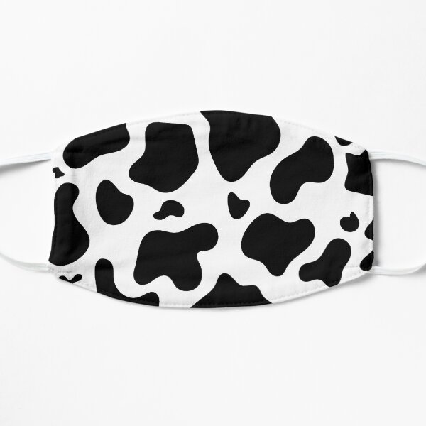 Cow Print, Fun, Face Mask, MOO!!! Flat Mask