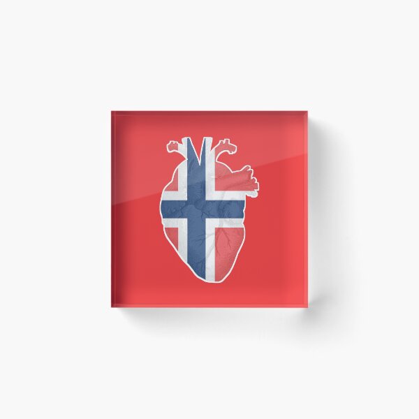 Item preview, Heart beating for Norway, Norges flagg, Noregs flagg designed and sold by Kinisis.