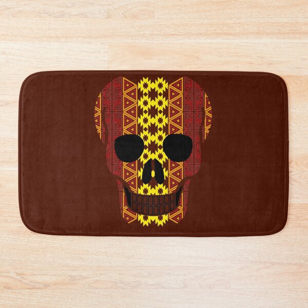 Item preview, Aztec Tribal Skull Design Red, Yellow and Orange designed and sold by Jake Purcell.