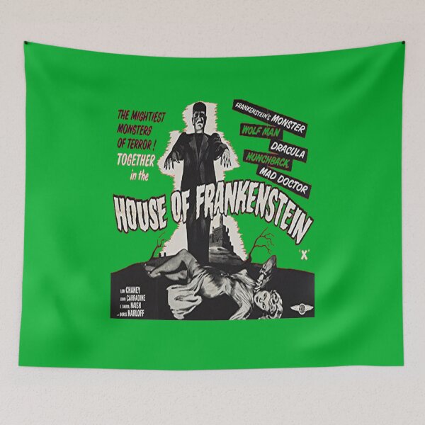 Item preview, Frankenstein Vintage Horror Movie Poster Scary Halloween Monster designed and sold by TopTeeShop.
