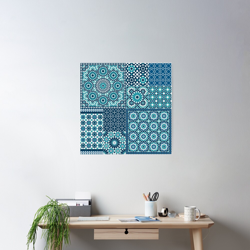 Moroccan tiles 1 Poster