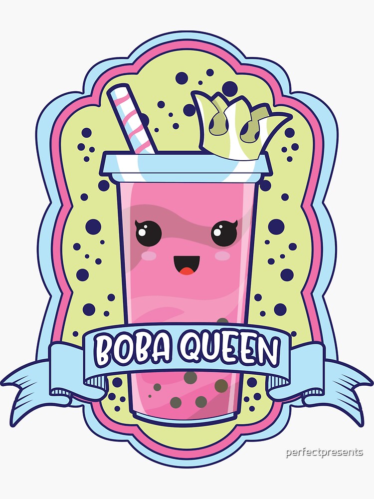 Boba Drink Queen Women Kawaii Bubble Tea Food Gift' Travel Mug