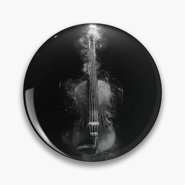Aperçu de l'œuvre Violon en noir et blanc créée et vendue par Chrystelle Hubert.