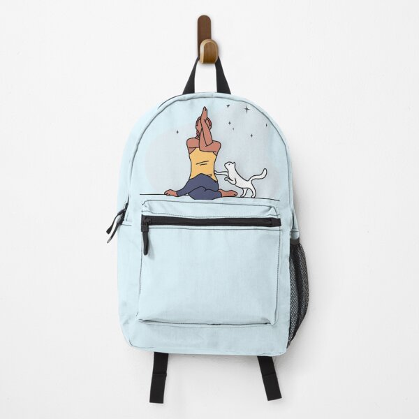 Item preview, YOGA PRACTICE WITH CAT Auspicious pose designed and sold by Trio's Stuff.