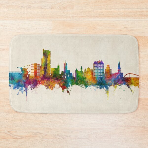 Item preview, Wolverhampton England Skyline designed and sold by ArtPrints.