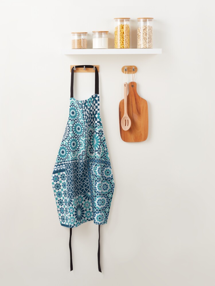 Alternate view of Moroccan tiles 1 Apron
