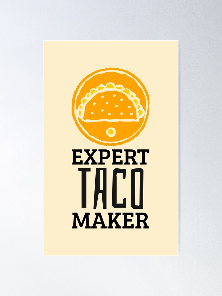 Expert Taco Maker Home Chef Funny Cartoon Meme Apron for Sale by javes93