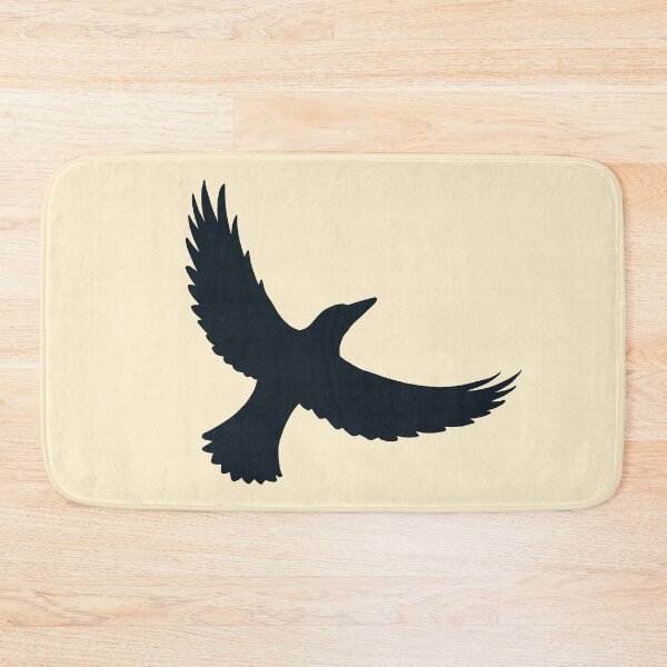 Item preview, Magpie Flight – Black on Cream designed and sold by ImperfectLife.