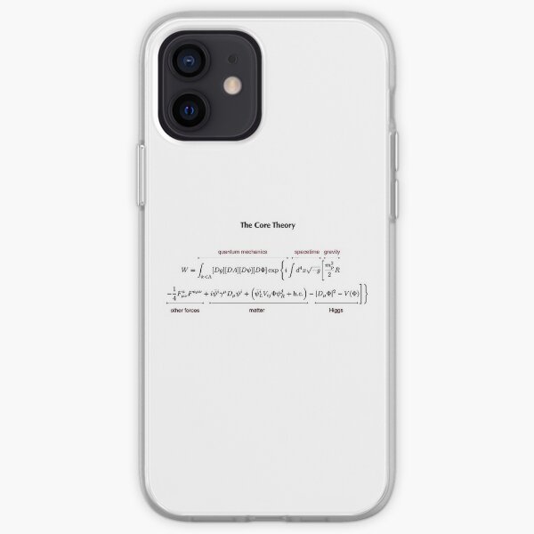 The Core Theory: Quantum Mechanics, Spacetime, Gravity, Other Forces, Matter, Higgs iPhone Soft Case