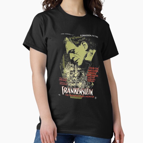 Item preview, Frankenstein Vintage Horror Movie Poster Scary Halloween Monster designed and sold by TopTeeShop.