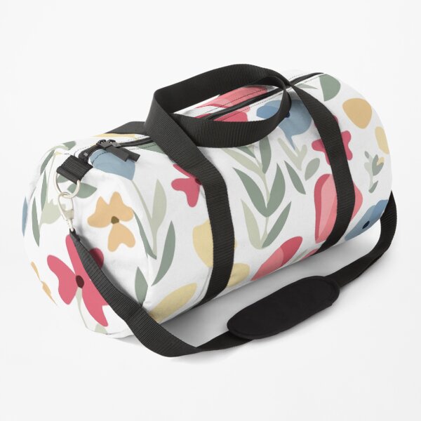Hand drawn flower pattern Duffle Bag