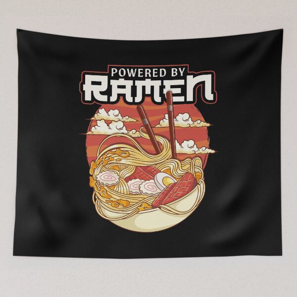 Item preview, Powered By Ramen Cute & Funny Anime Kawaii designed and sold by perfectpresents.