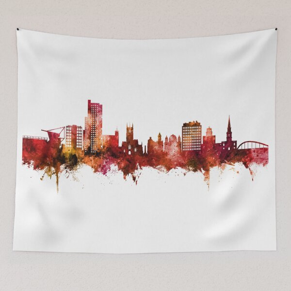 Item preview, Wolverhampton England Skyline designed and sold by ArtPrints.