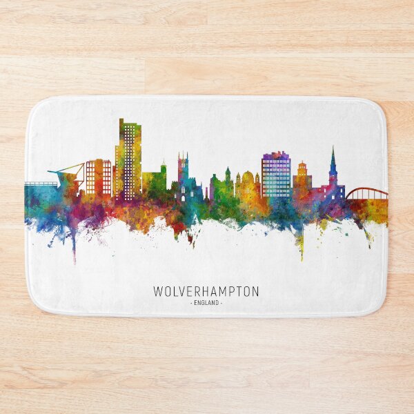 Item preview, Wolverhampton England Skyline designed and sold by ArtPrints.