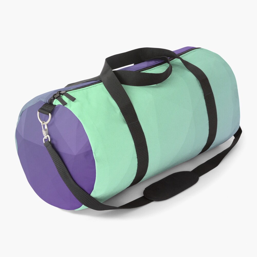 Cute Geometric Shapes Pattern Gradient Purple Blue Ombre Tote Bag