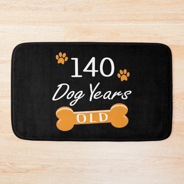 Item preview, 140 Dog Years Old Funny 20th Birthday Puppy Lover print designed and sold by Grabitees.