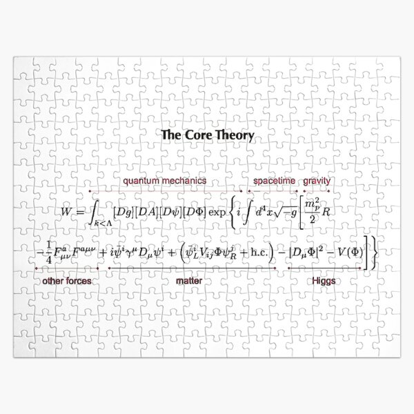 The Core Theory: Quantum Mechanics, Spacetime, Gravity, Other Forces, Matter, Higgs Jigsaw Puzzle