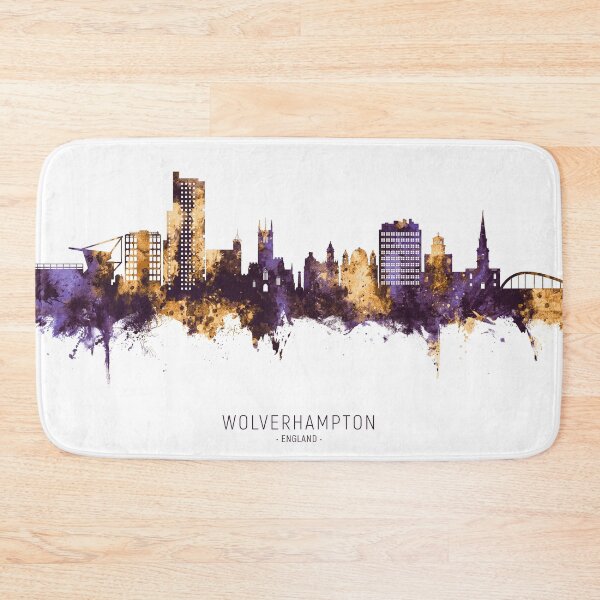 Item preview, Wolverhampton England Skyline designed and sold by ArtPrints.