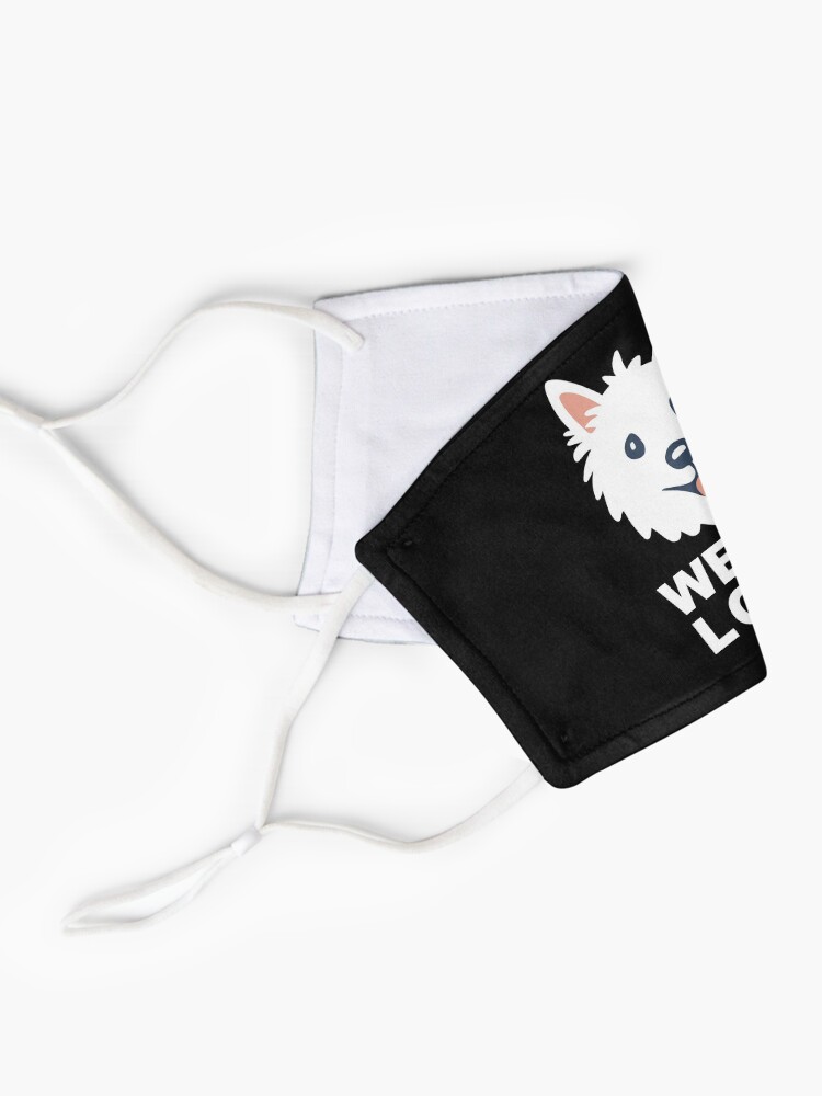 Alternate view of Westie Lover Mask