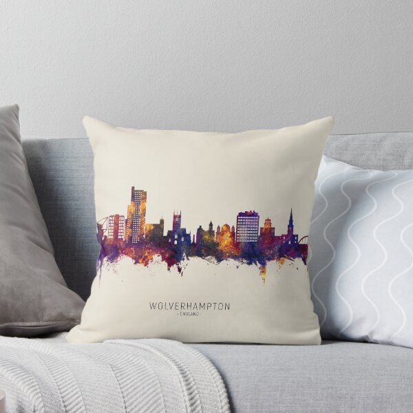 Item preview, Wolverhampton England Skyline designed and sold by ArtPrints.