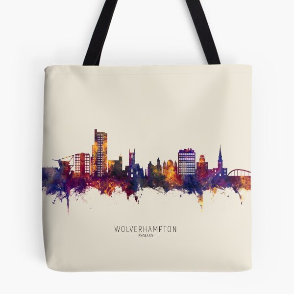 Item preview, Wolverhampton England Skyline designed and sold by ArtPrints.
