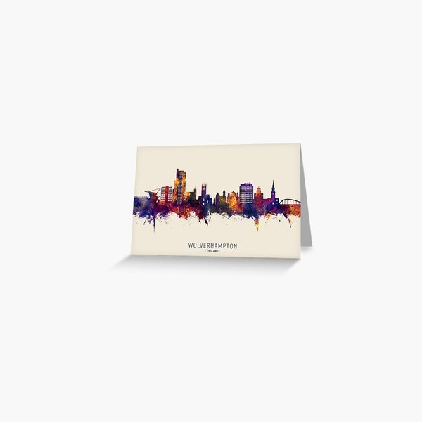 Item preview, Wolverhampton England Skyline designed and sold by ArtPrints.