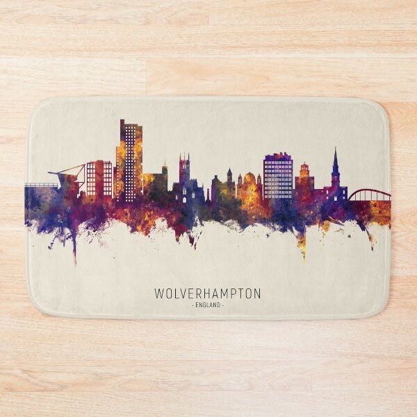 Item preview, Wolverhampton England Skyline designed and sold by ArtPrints.
