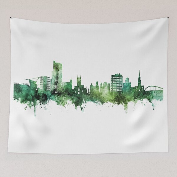 Item preview, Wolverhampton England Skyline designed and sold by ArtPrints.