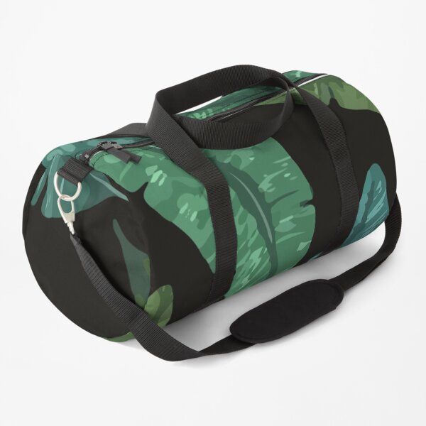 Hand drawn pattern with banana leaves botanical Duffle Bag