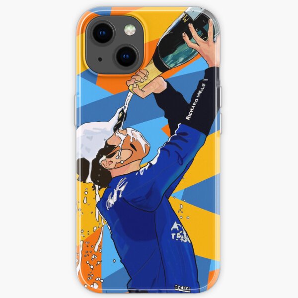 Lando Norris Podium Autriche coloré Coque souple iPhone