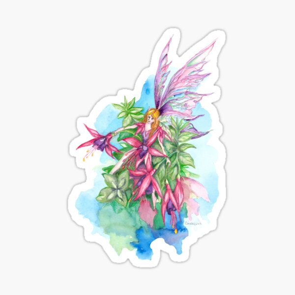 Fuchsia faerie Sticker